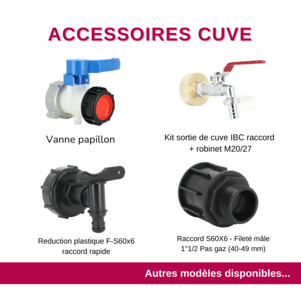 Accessoires Cuve